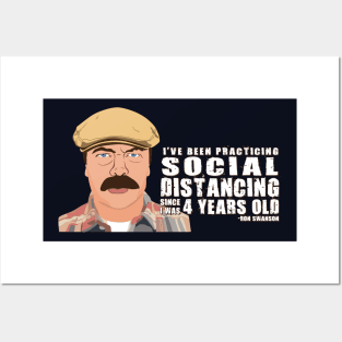 Ron Swanson Social Distancing Posters and Art